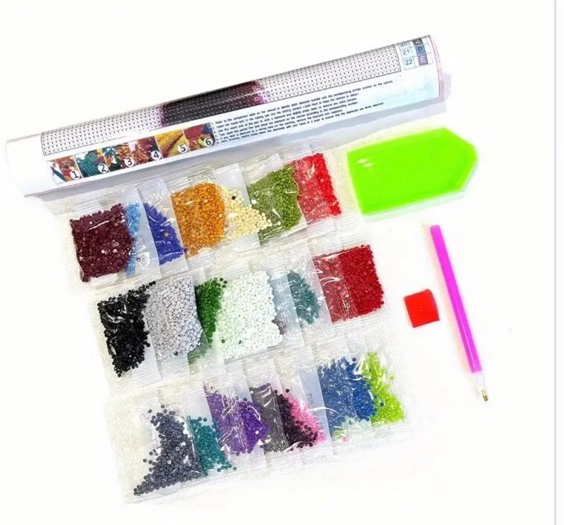 Halloween Diamond Painting Round Drill 30x40