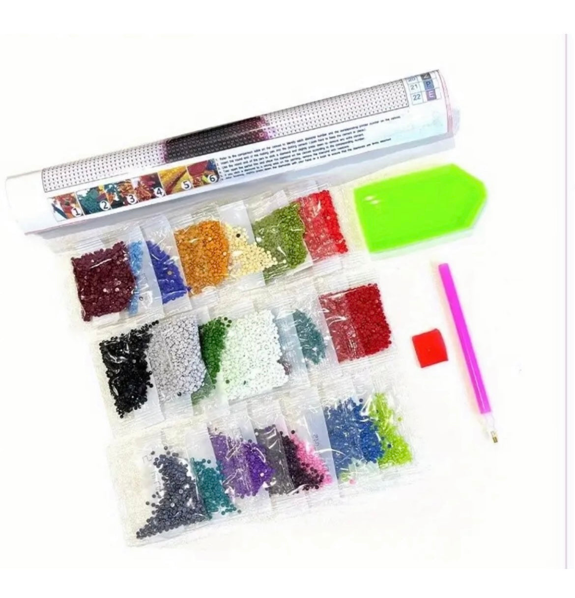 Diamond Painting Rose Round Drill 35x45
