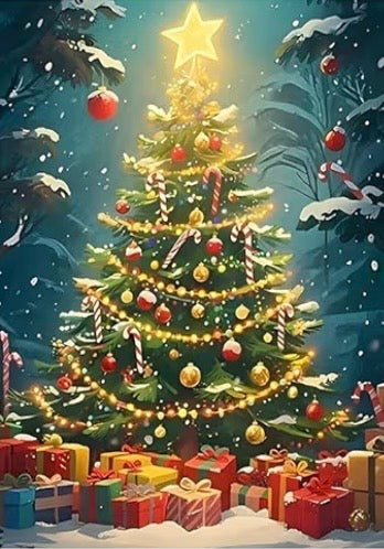 Christmas Diamond Painting Round Drill 30x40
