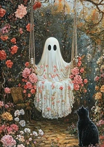 Halloween Diamond Painting Round Drill 30x40