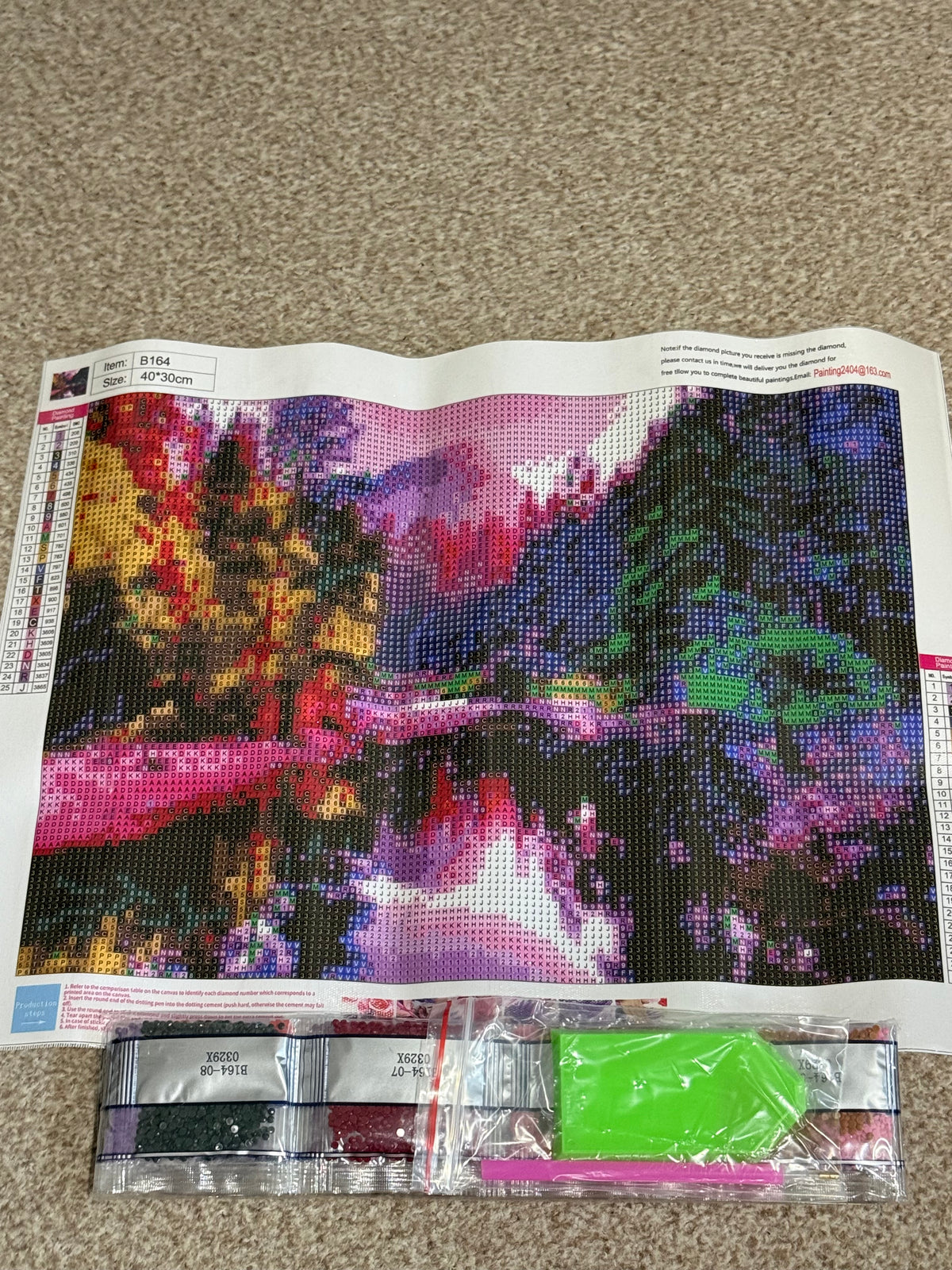 3 x Diamond Painting Round Drill 30x40
