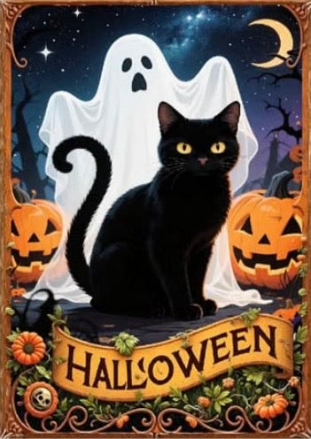 Halloween Diamond Painting Round Drill 30x40