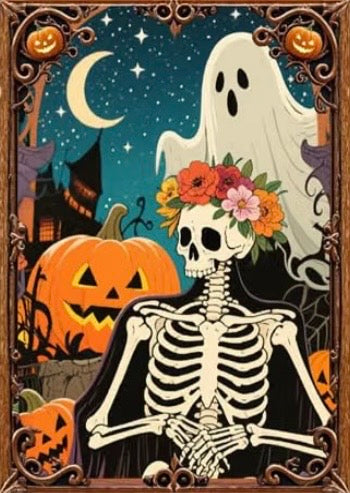 Halloween Diamond Painting Round Drill 30x40