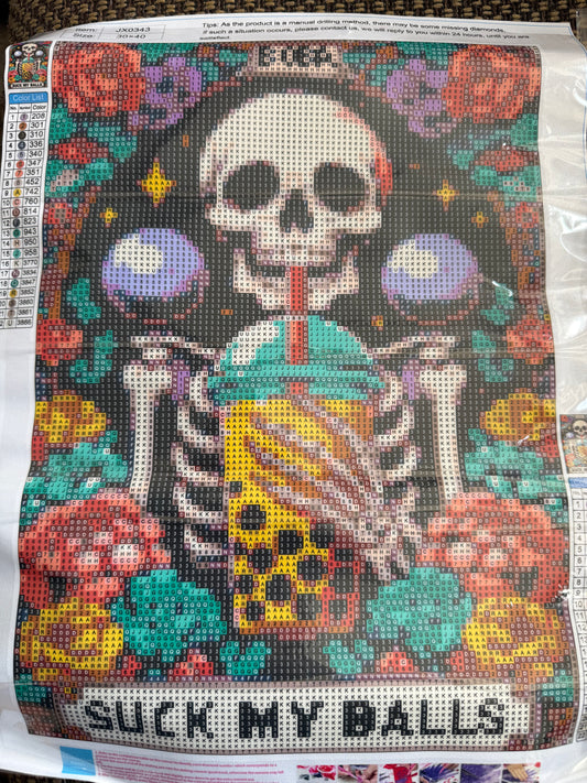 Halloween Diamond Painting Round Drill 30x40