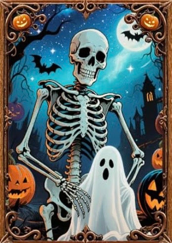 Halloween Diamond Painting Round Drill 30x40