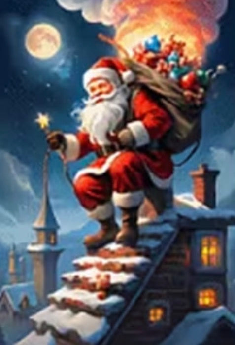 3 x Christmas Diamond Painting Round Drill 30x40