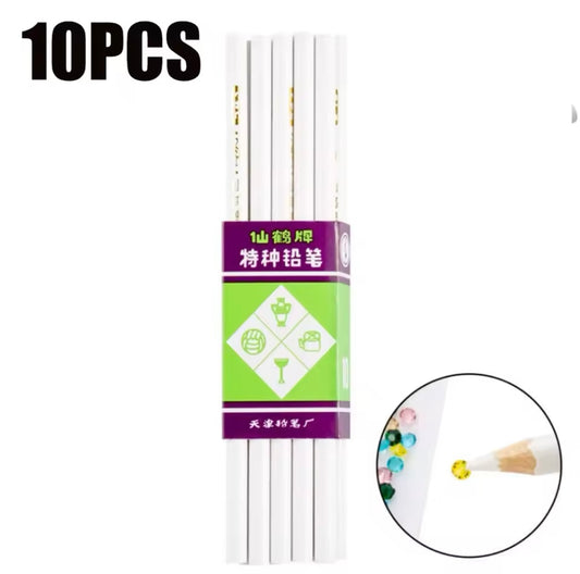 10pcs Rhinestone Pickers Wax Pencil Easy to Use Crystal Pick Up Tools for Gem Dotting/Beads/Rhinestone