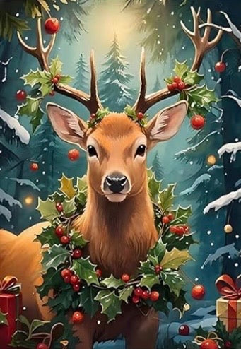 Christmas Diamond Painting Round Drill 30x40