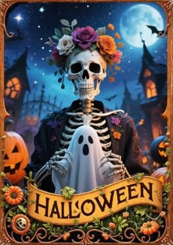 Halloween Diamond Painting Round Drill 30x40